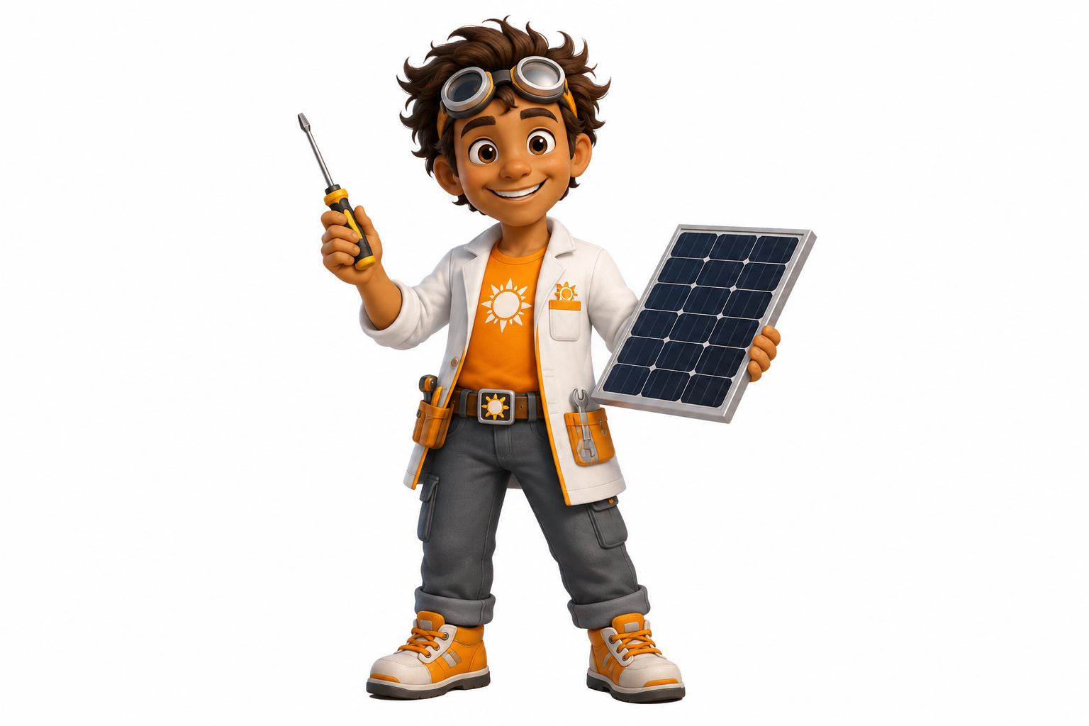 Solarburger engineer solar inventor manga character